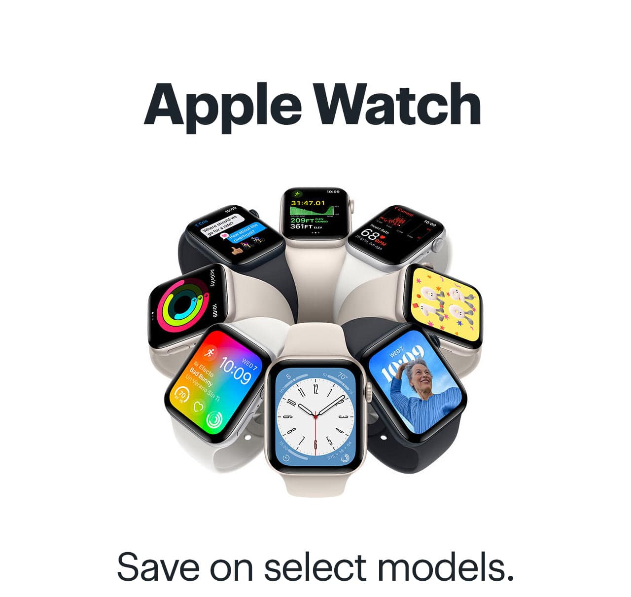 Apple Watch. Save on select models.