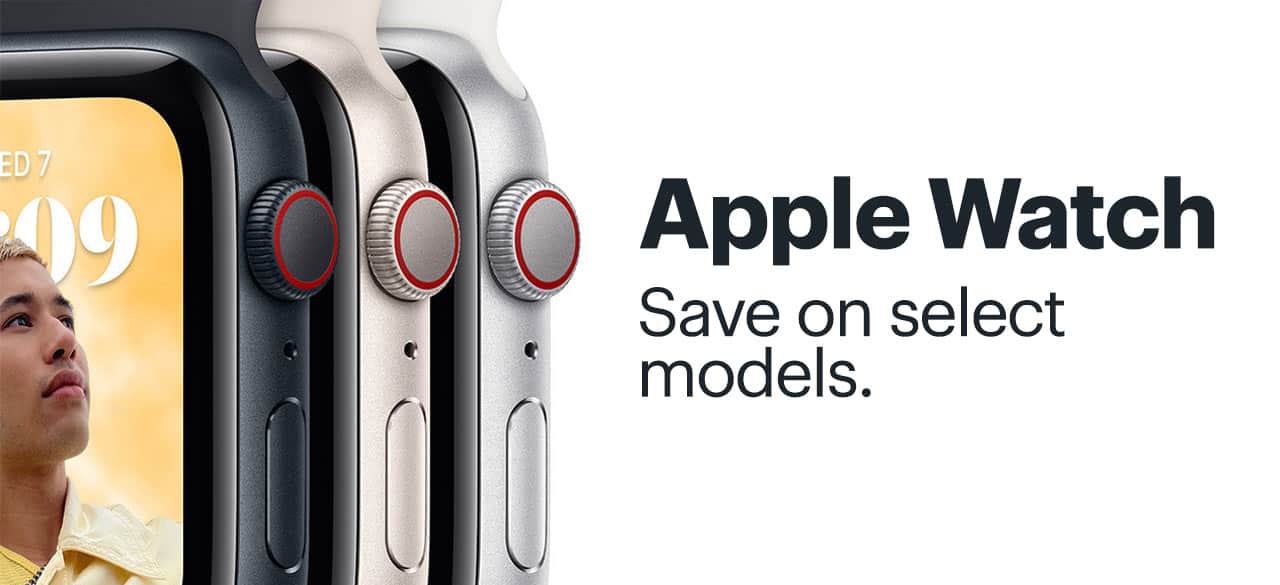 Apple Watch. Save on select models.