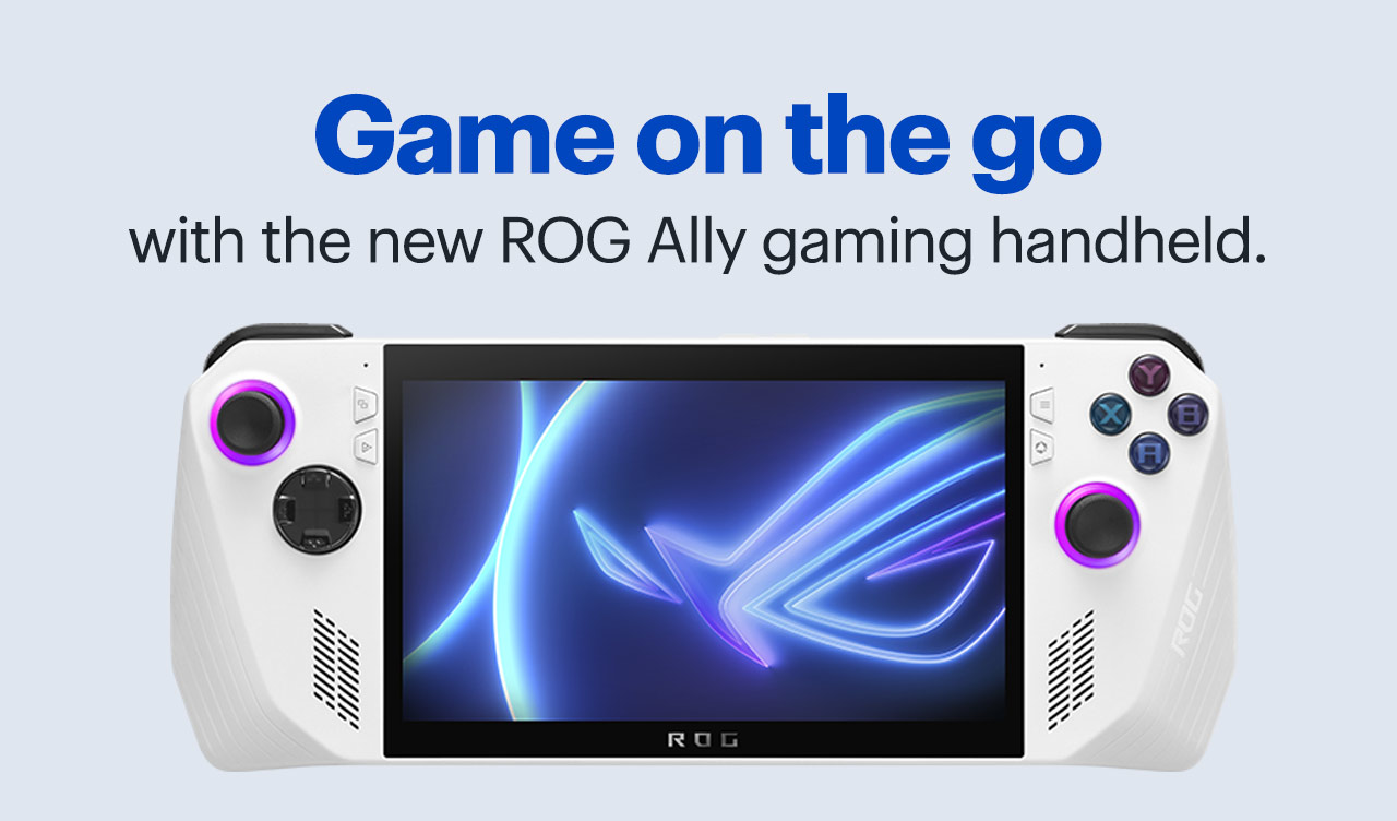 Game on the go with the new ROG Ally gaming handheld. Pre-order.