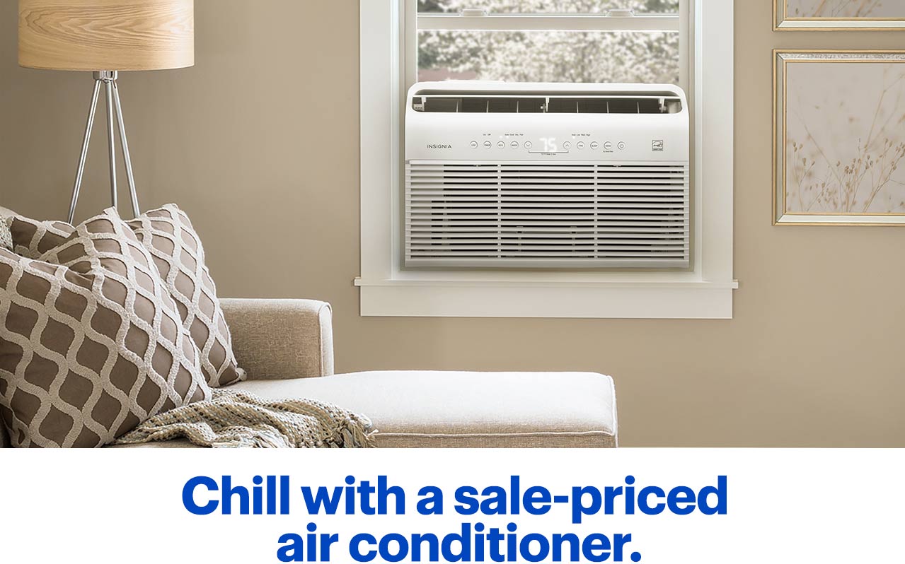 Chill with a sale-priced air conditioner.