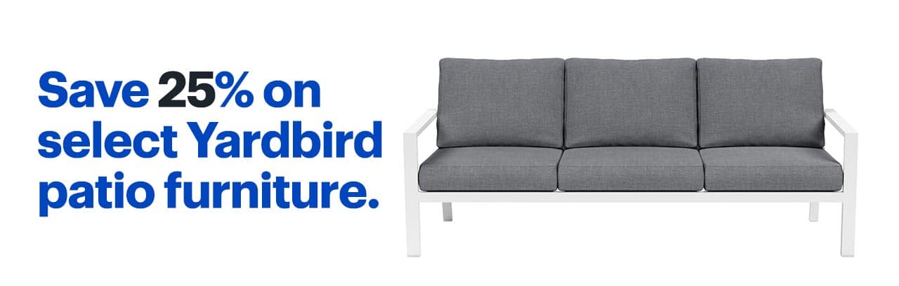 Save 25% on select Yardbird patio furniture.