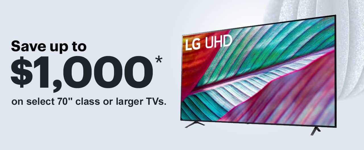 Save up to $1,000 on select 70