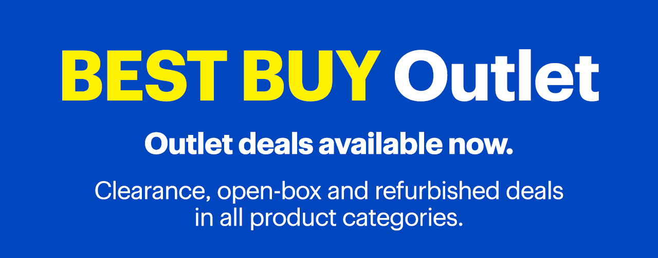 Best Buy Outlet deals available now. Clearance, open-box and refurbished deals in all product categories.