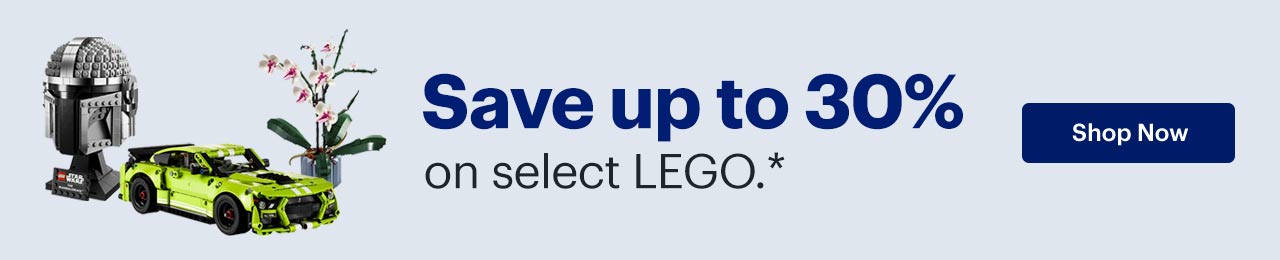 Save up to 30% on select LEGO. Shop now. Reference disclaimer.