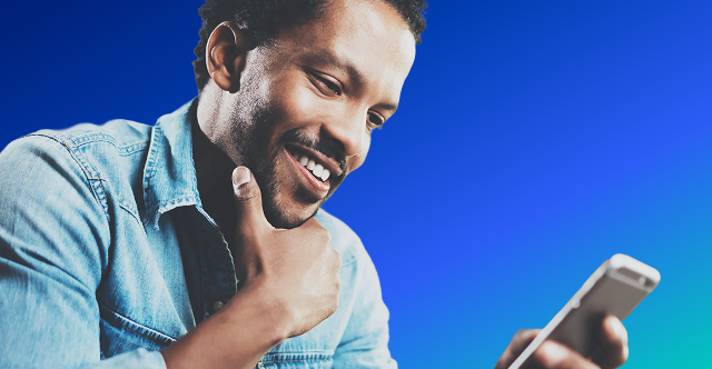 Man using phone