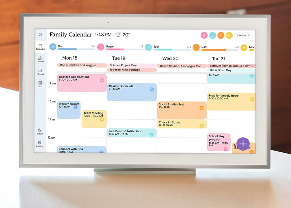 Skylight Calendar display.