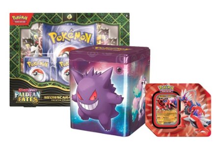 Pokémon trading card sets and tins