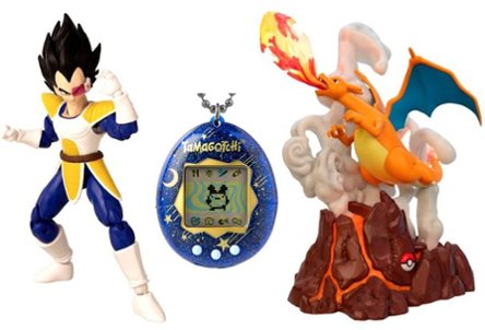 Tamagotchi, Dragon Ball action figure, Charizard figure