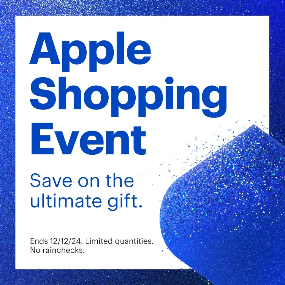 Apple Shopping Event. Save on the ultimate gift. Ends 12/12/24. Limited quantities. No rainchecks.