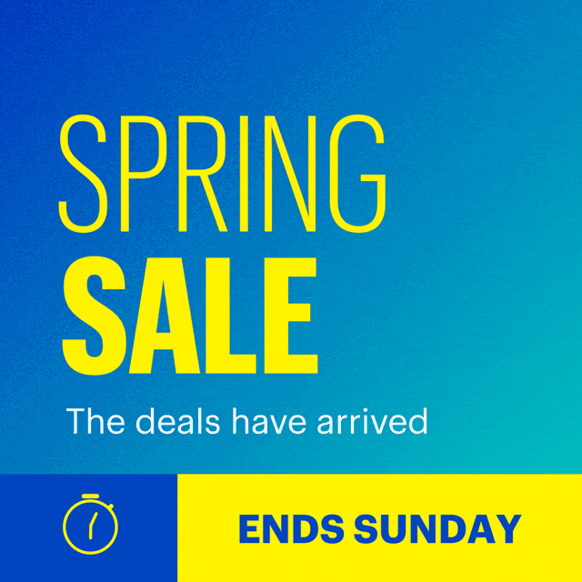 Spring Sale. The deals have arrived. Ends Sunday. Shop now. 