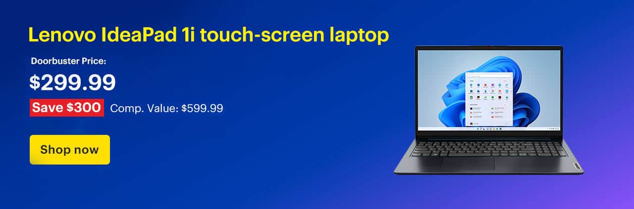 Save $300 on Lenovo IdeaPad 1i 15.6