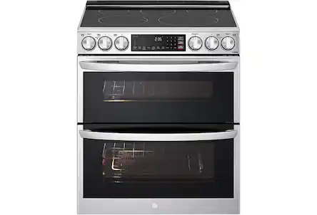 Electric double oven range