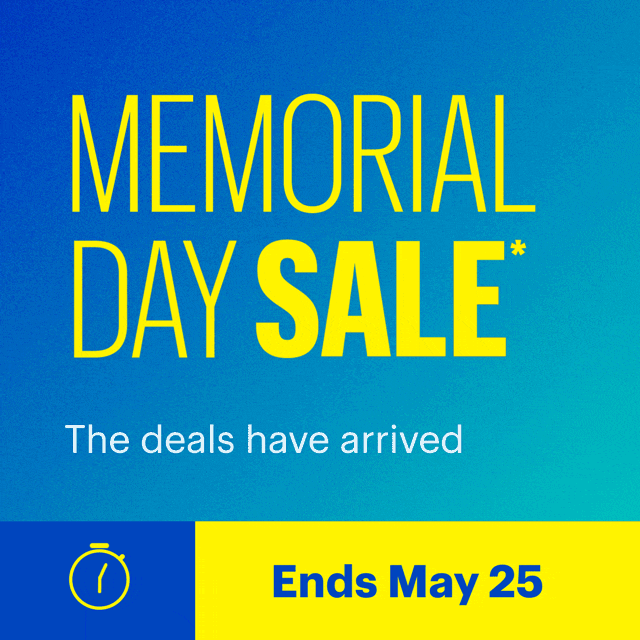 Memorial Day Sale. The deals have arrived. Ends May 25. Shop now. Reference disclaimer.