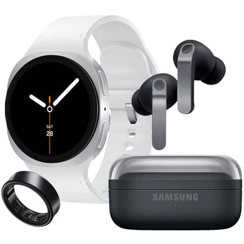 Smartwatch, smart ring, earbuds