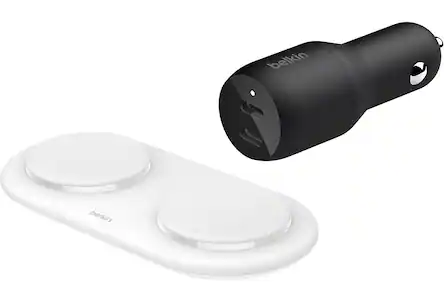 Wireless magnetic charger and USB-C car charger