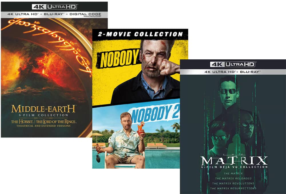 The Matrix, Middle Earth and Nobody film collections