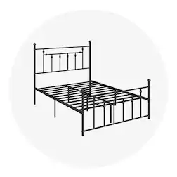 Cast iron bed frame