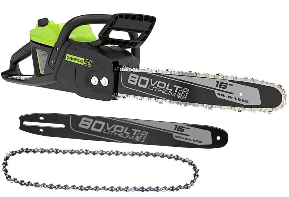 Chainsaw, chainsaw bar and chain