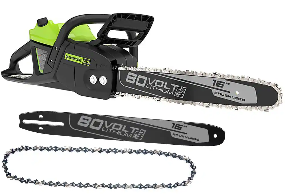 Chainsaw, chainsaw bar and chain