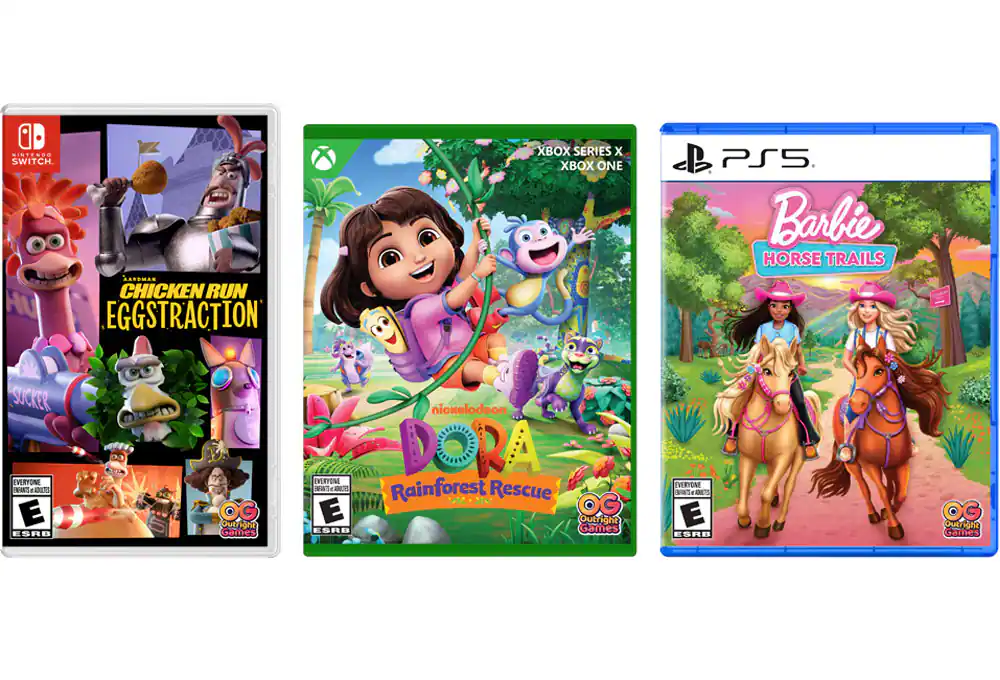 Chicken Run Eggstraction, Dora: Rainforest Rescue and Barbie Horse Trails