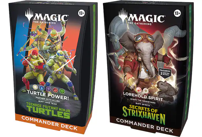 Magic: The Gathering Teenage Mutant Ninja Turtles and Secrets of Strixhaven decks