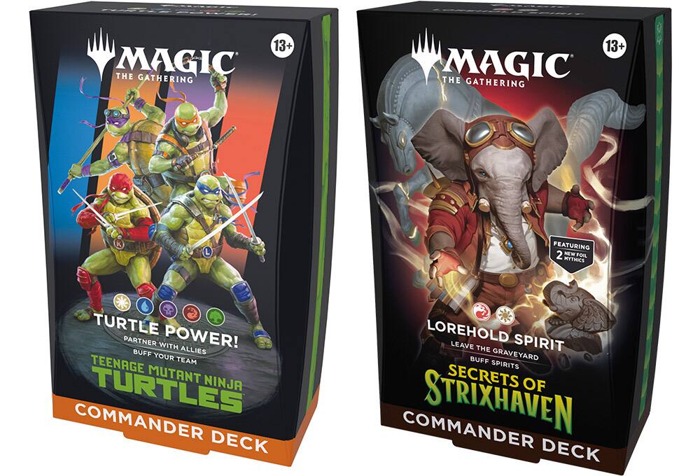 Magic: The Gathering Teenage Mutant Ninja Turtles and Secrets of Strixhaven decks