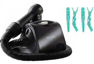 Reverse air hair dryer