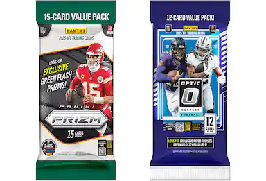 Football trading card packs