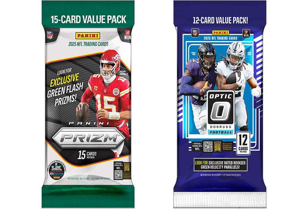Football trading card packs