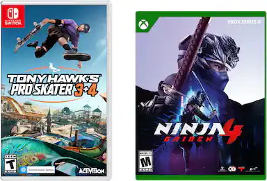 Tony Hawk's Pro Skater 3 + 4, and NINJA GAIDEN 4