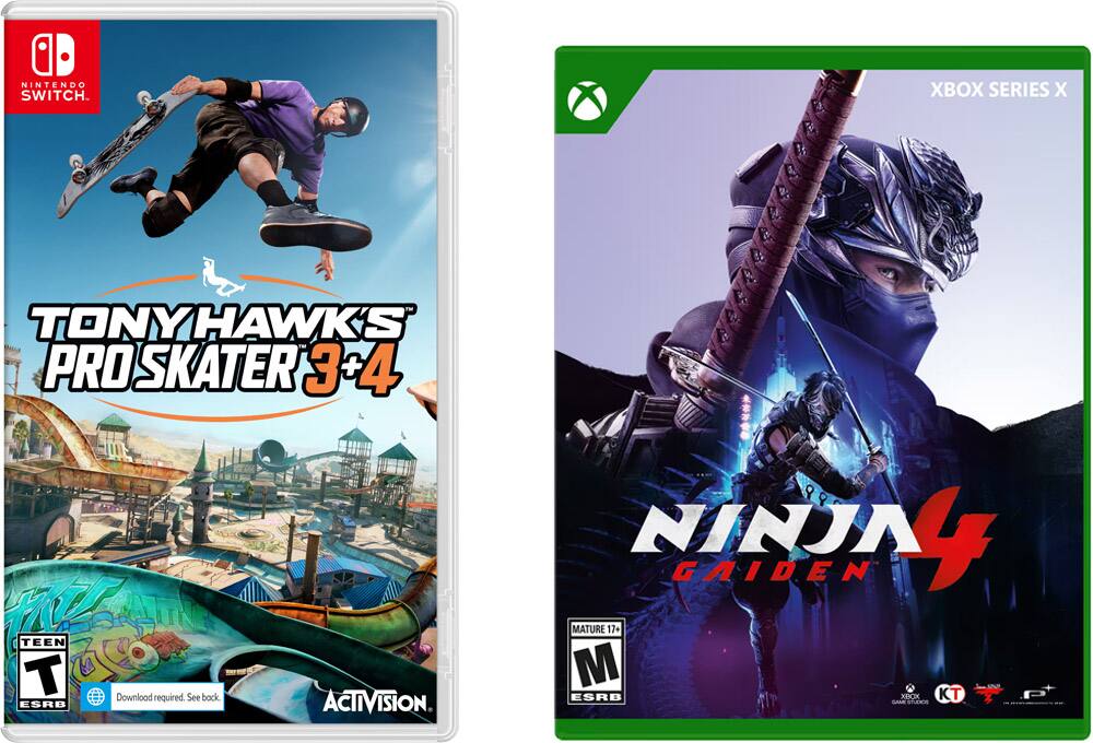 Tony Hawk's Pro Skater 3 + 4, and NINJA GAIDEN 4