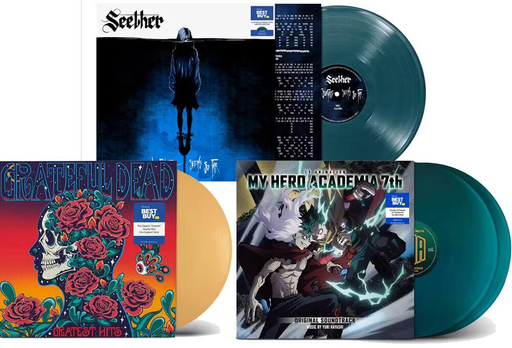 Grateful Dead Gratest Hits, Yuki Hayashi My Hero Academia: Season 7 soundtrack, and Seether Suface Seems So Far   