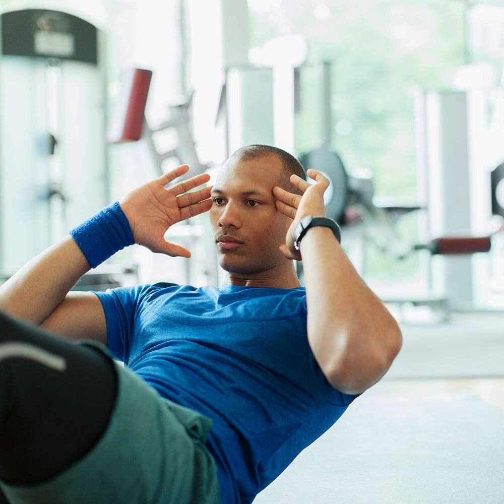 Man Doing Sit-ups