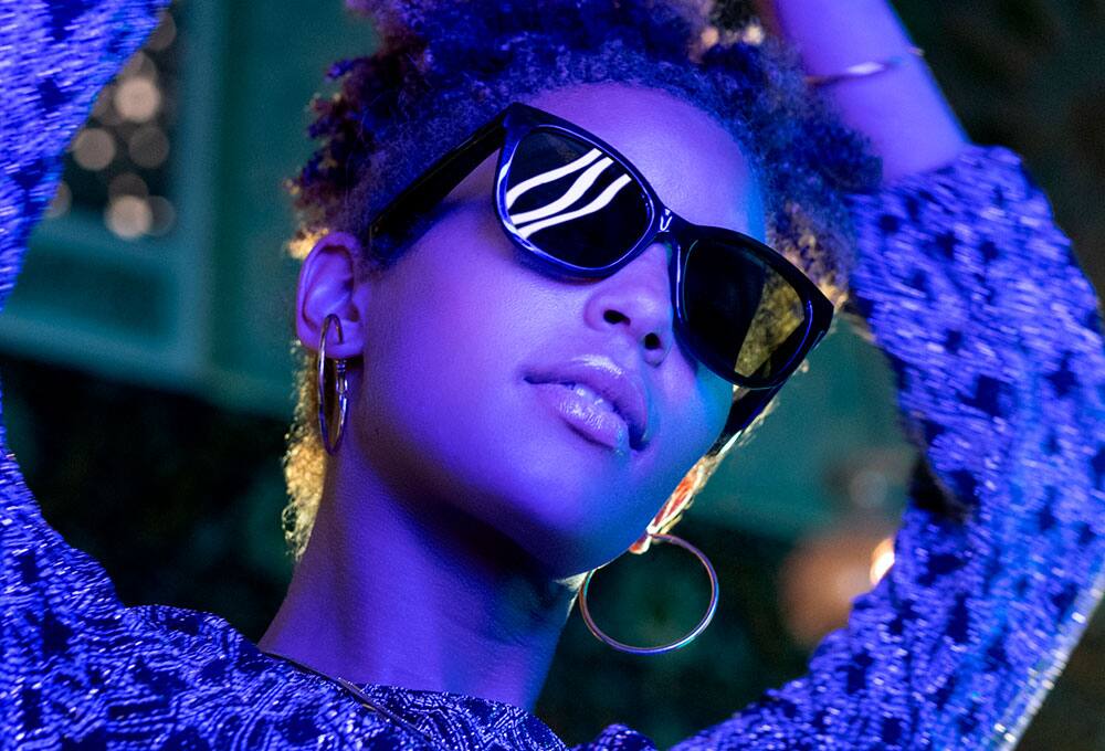 Person wearing sunglasses