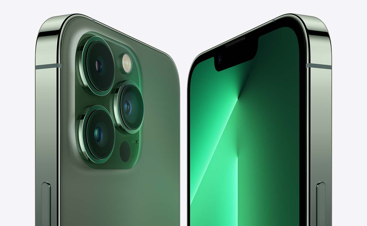 iPhone 13 Pro. Now in Alpine Green.