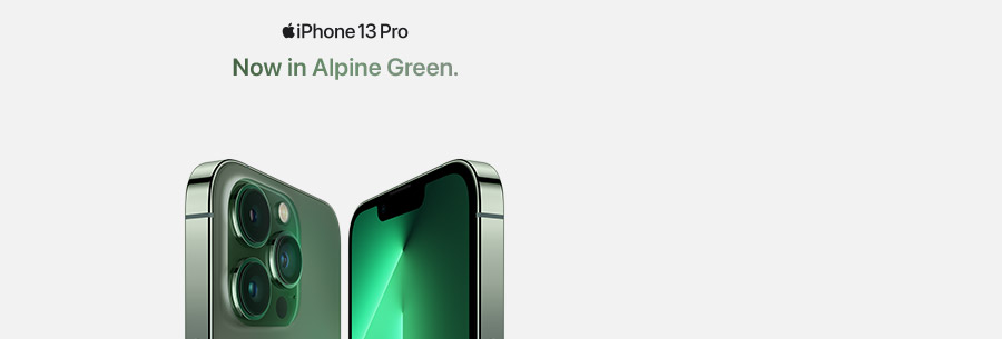 iPhone 13 Pro. Now in Alpine Green.