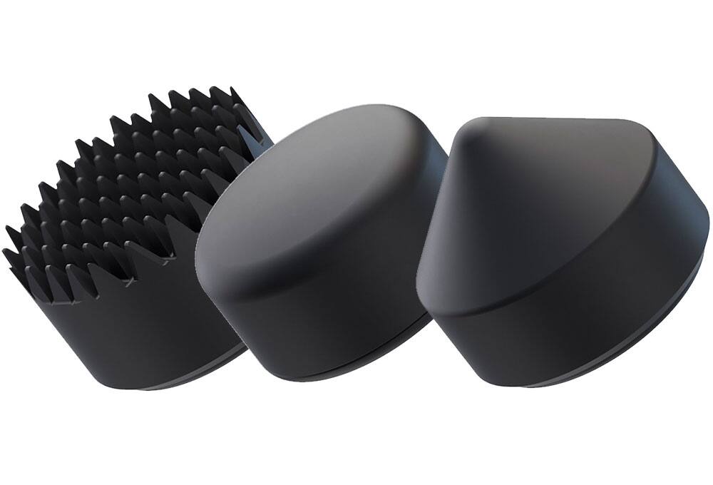 Percussion massager heads