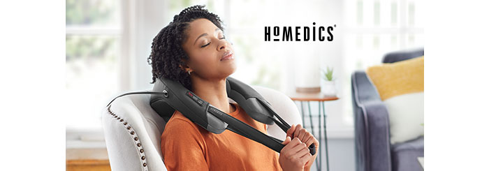 HoMedics Comfort Pro Vibration Neck Massager with Heat Gray NMSQ-215 - Best  Buy