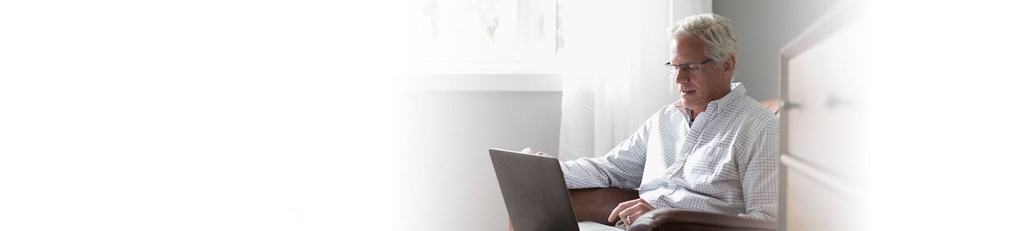 Man with laptop