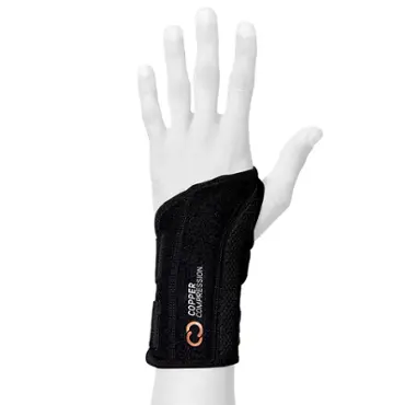 Compression wrist brace