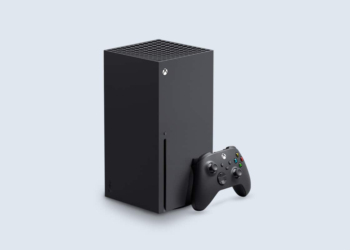 Xbox console and controller.
