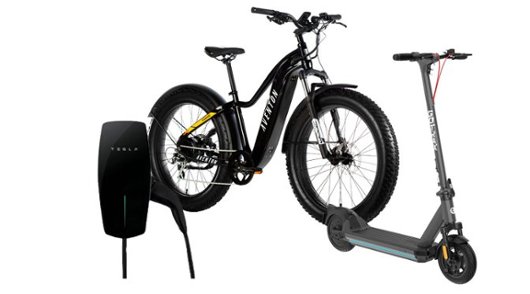 Electric bicycle, electric scooter, electric vehicle charger