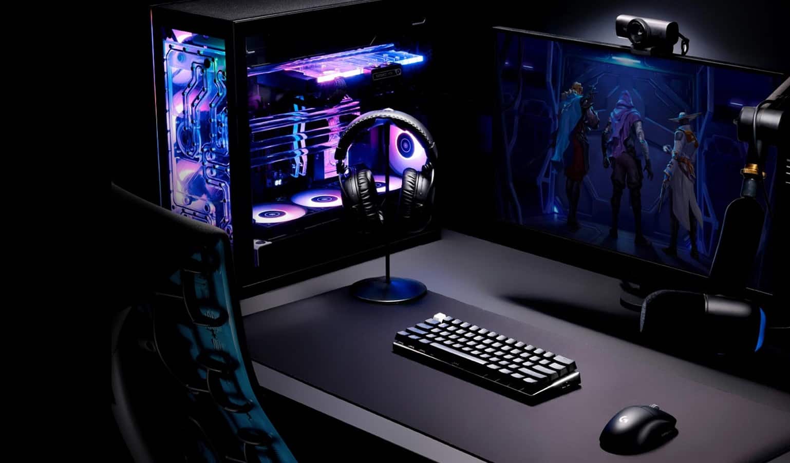 PC gaming setup