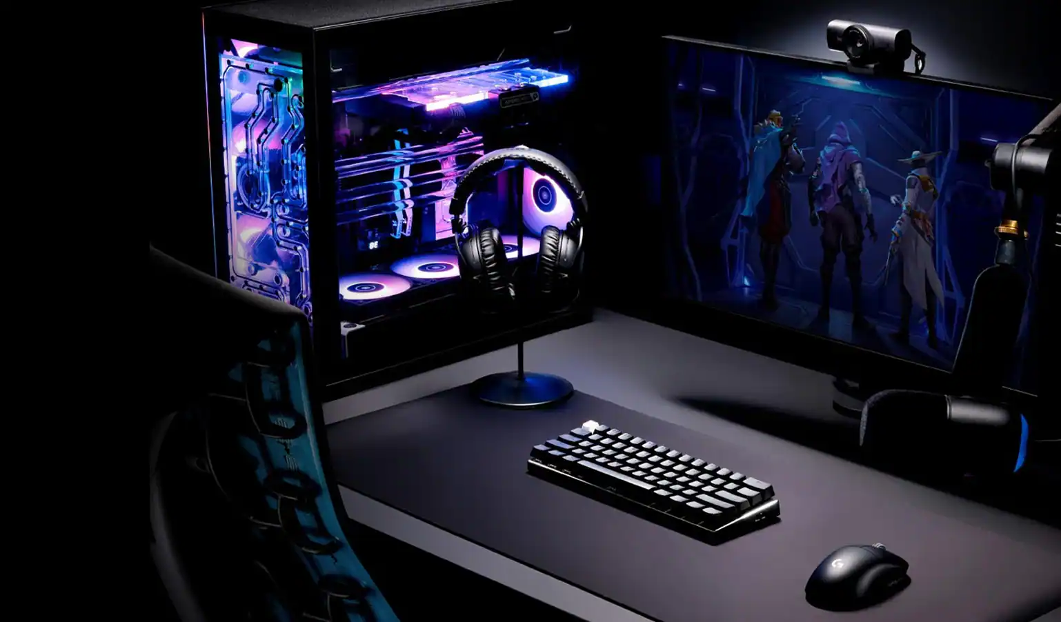 PC gaming setup