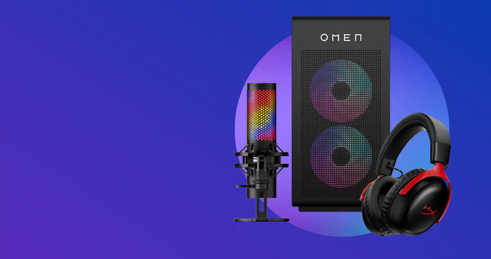 Desktop, headset, microphone