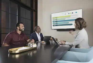 People in a meeting