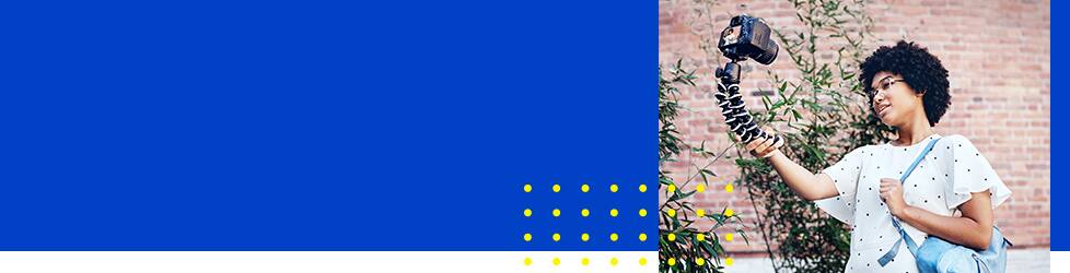 Student shooting photos