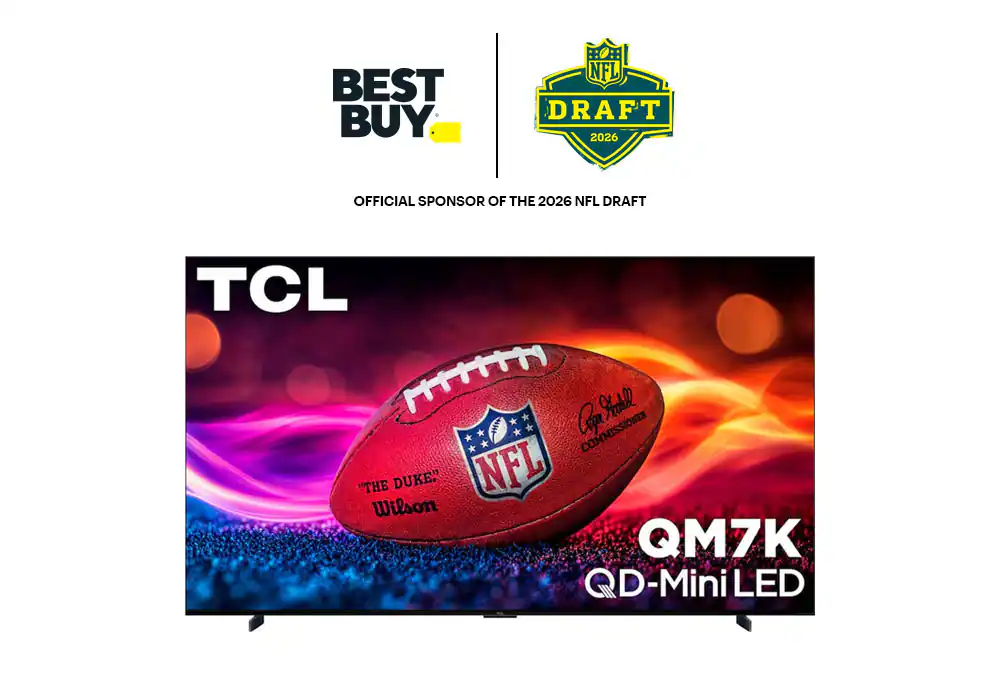 TV, OFFICIAL SPONSOR OF THE 2026 NFL DRAFT