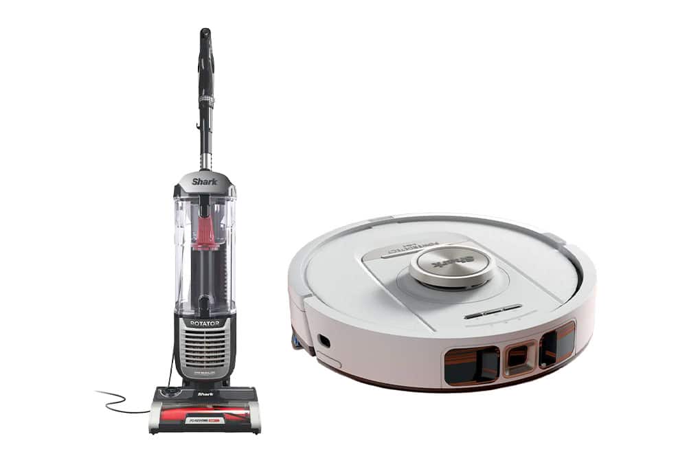 Upright vacuum, robot vacuum/mop