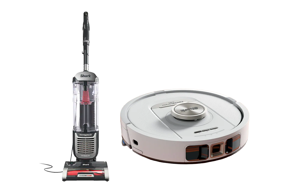 Upright vacuum, robot vacuum/mop